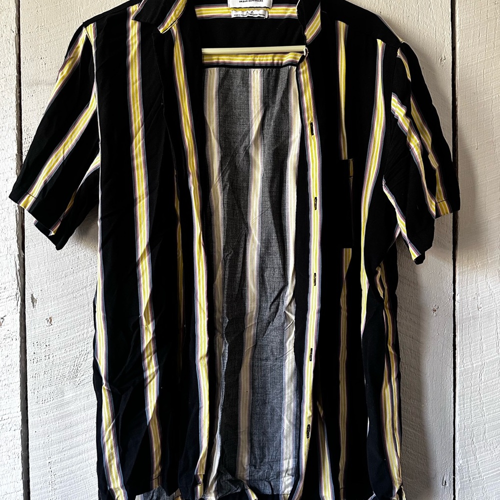 Striped Black and Yellow Men's Shirt